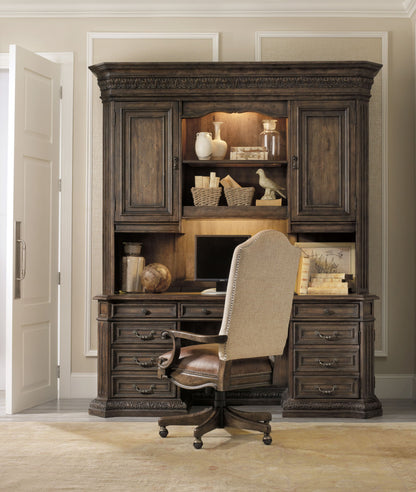 Rhapsody - Tilt Swivel Chair - Beige / Dark Brown