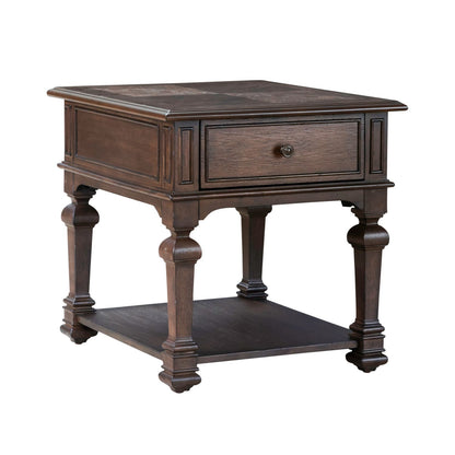 Provence Park - Drawer End Table - Chateau Brown