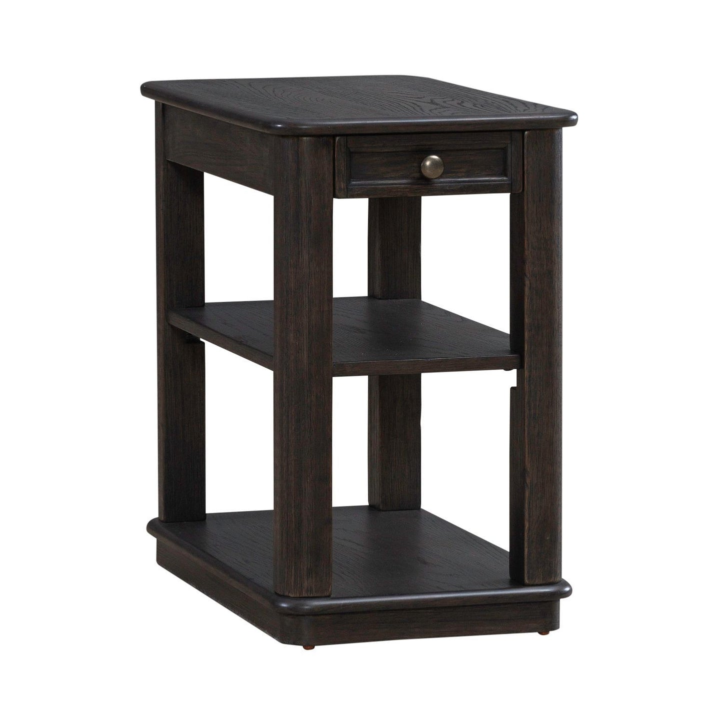 Wallace - Chair Side Table - Aged Oak