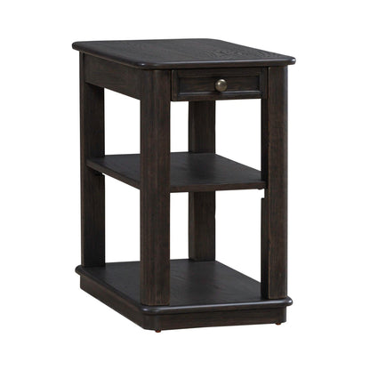 Wallace - Chair Side Table - Aged Oak
