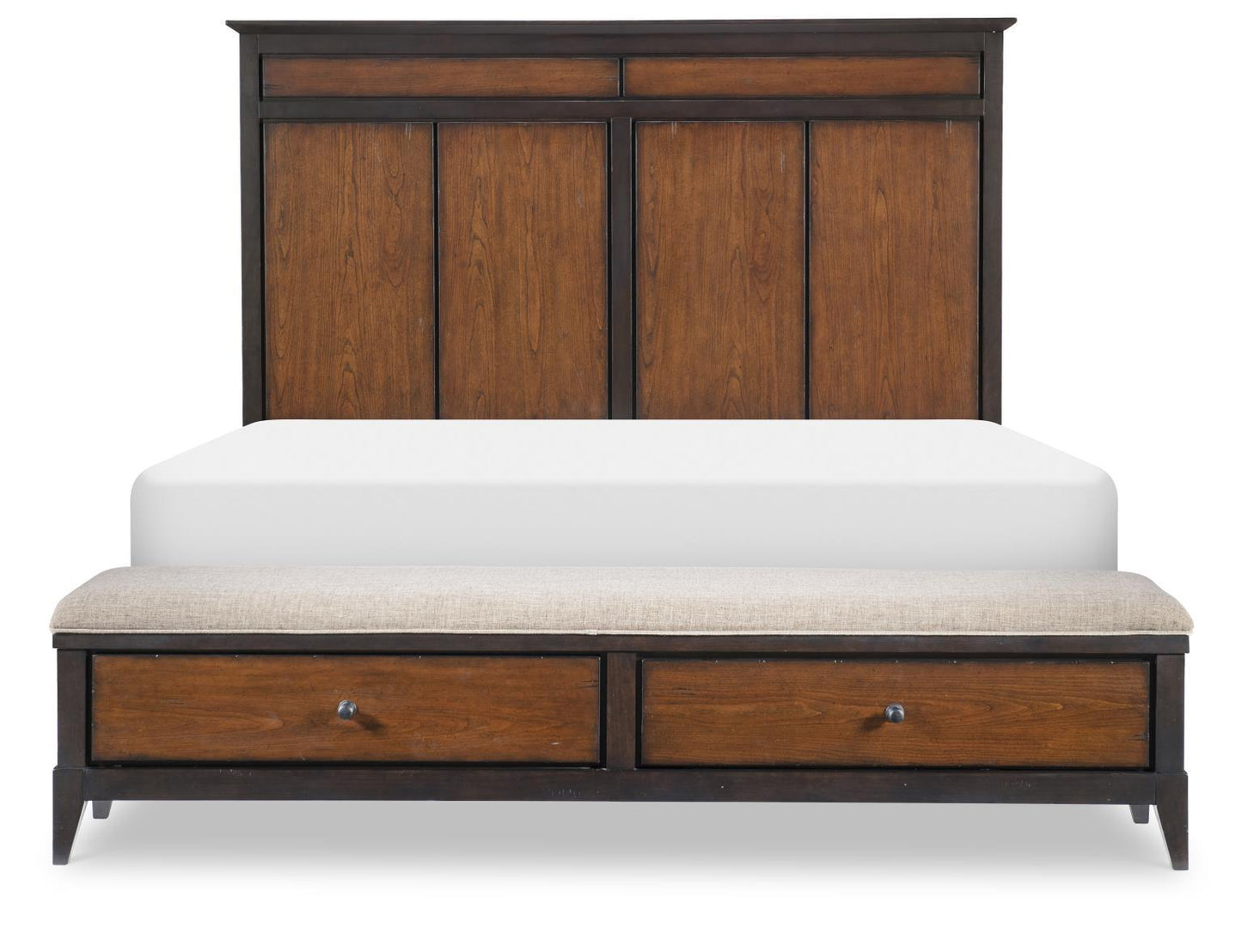 Fenmore - Complete Panel Bed With Storage Bench