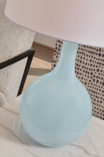 Rylanton - Glass Table Lamp - Aqua