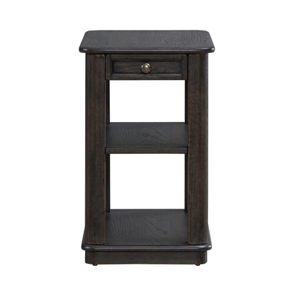 Wallace - Chair Side Table - Aged Oak