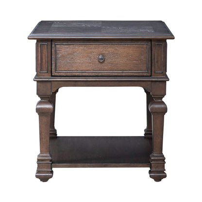 Provence Park - Drawer End Table - Chateau Brown