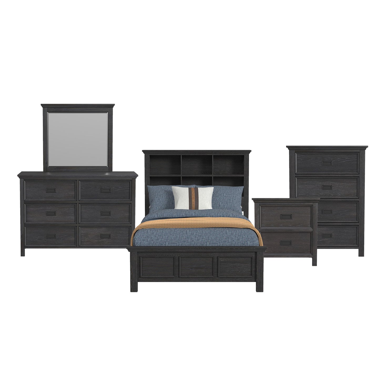 Hampton Kids - Bookcase Bedroom Set