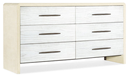 Cascade - 6-Drawer Dresser - White