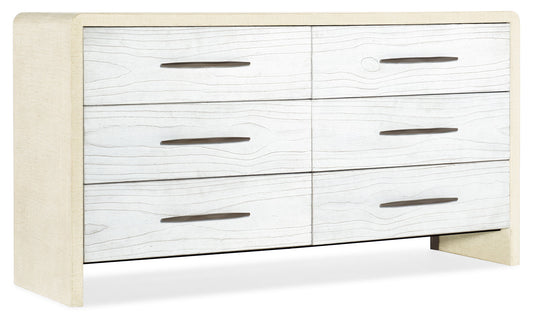 Cascade - 6-Drawer Dresser - White
