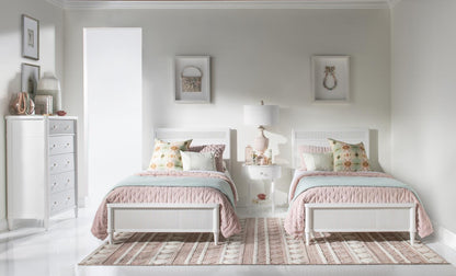 Adeline - Round Nightstand - Cloud White