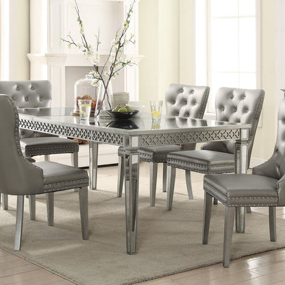 Kacela - Dining Table - Mirrored & Champagne