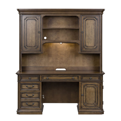 Amelia - Jr Executive Credenza Set - Antique Toffee
