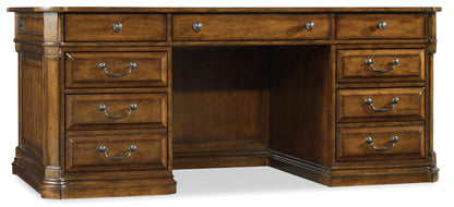 Tynecastle - Executive Desk - Dark Brown