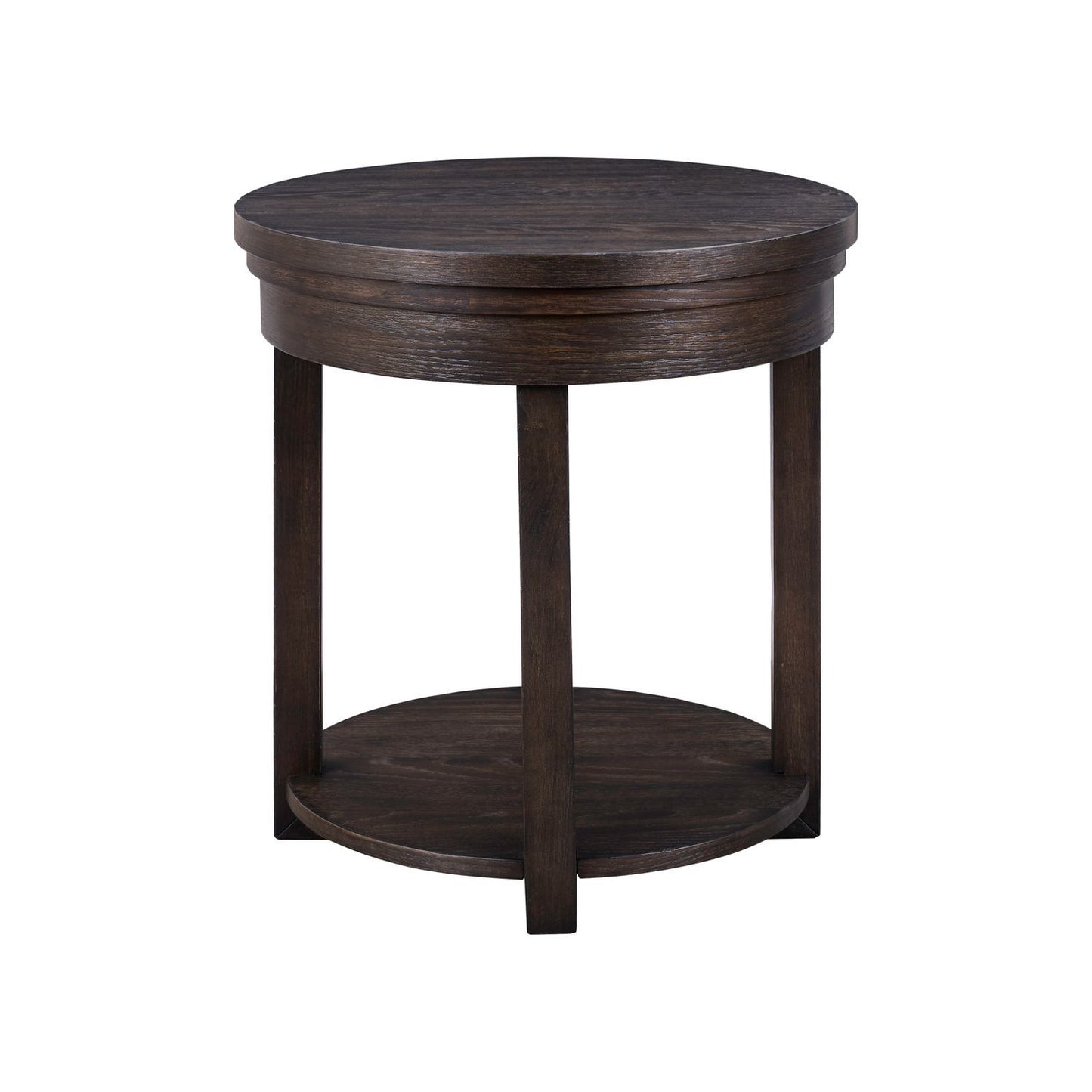 Weston - Round End Table - Peppercorn