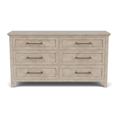 Bennett - Six Drawer Dresser - Frosted Gray