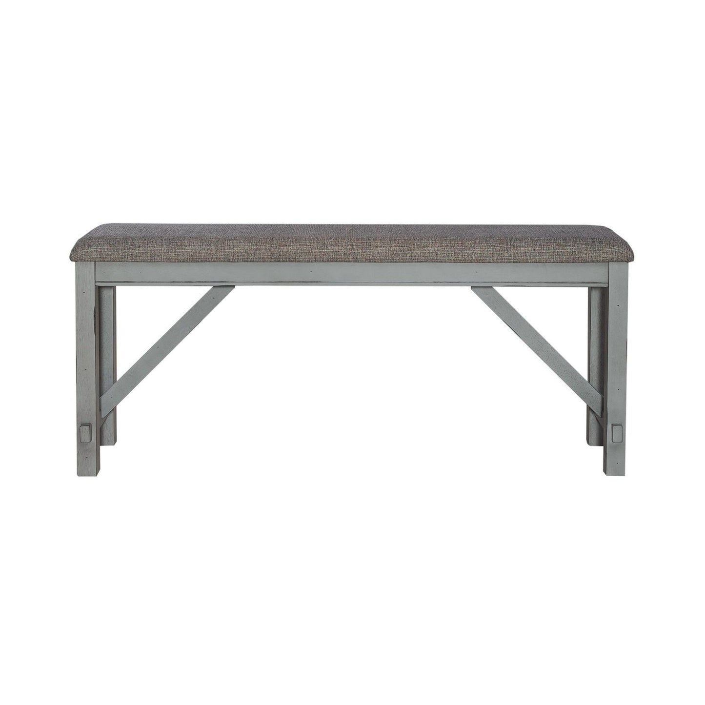 Newport - Counter Height Dining Bench - Smokey Gray / Carbon Gray