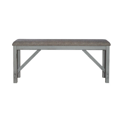 Newport - Counter Height Dining Bench - Smokey Gray / Carbon Gray