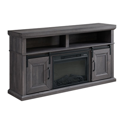 Macau - Console With 23" Fireplace Insert - Gray