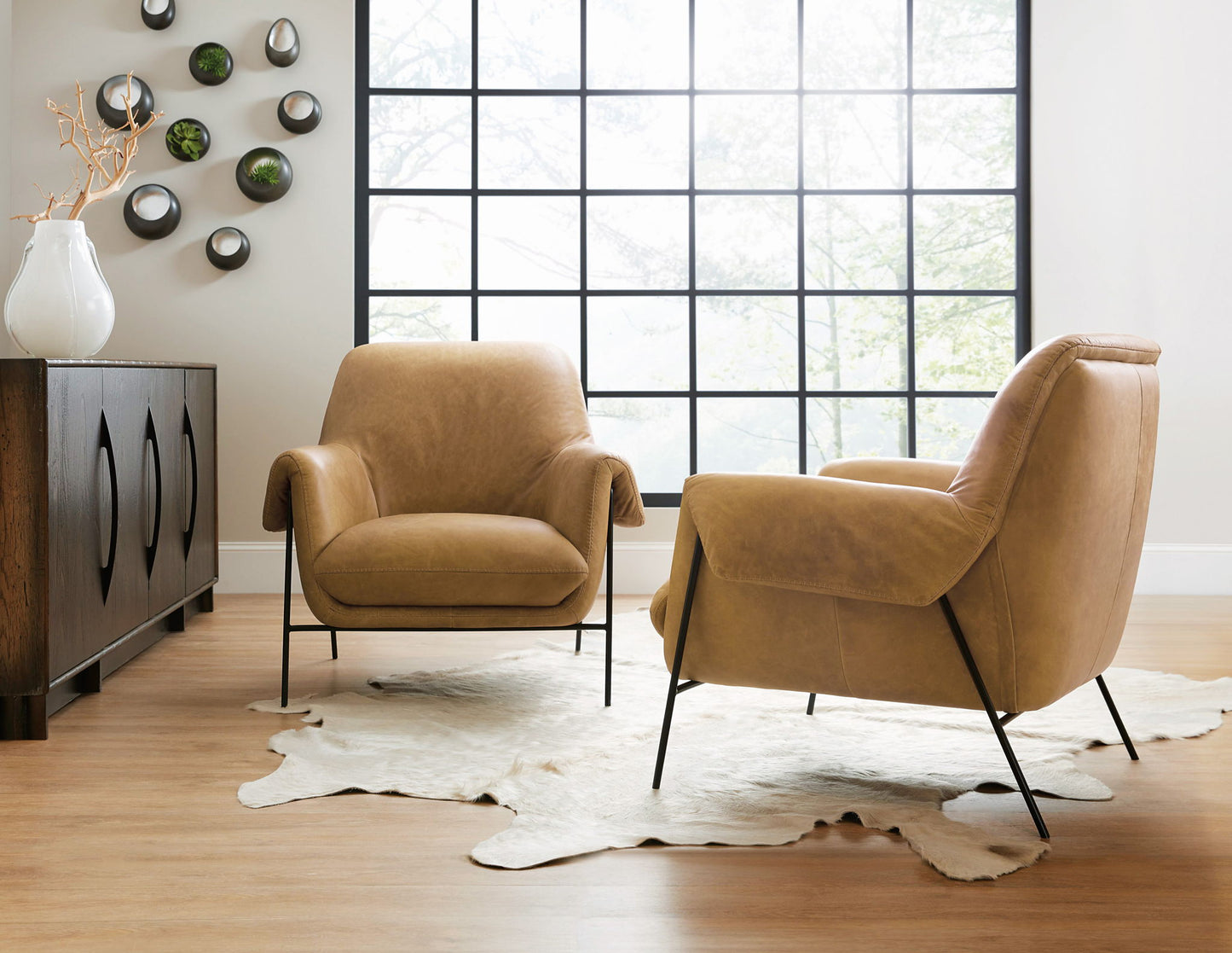 CC - Ambroise Metal Frame Club Chair