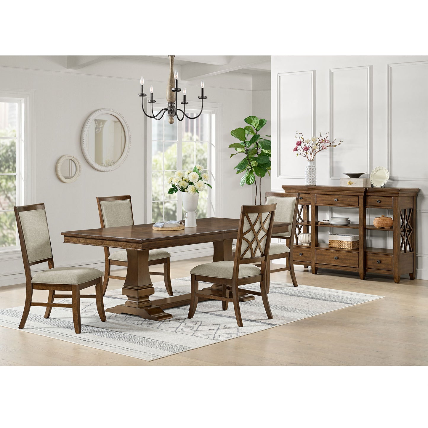 Phillipe - Dining Table With 18" Leaf - Cherry
