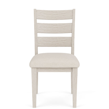 Glenndale - Wood Back Upholstered Side Chair (Set of 2) - Aged White