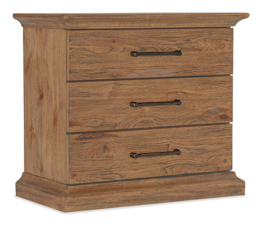 Big Sky - 3-Drawer Nightstand - Light Brown