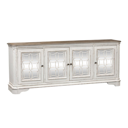 Magnolia Manor - 4 Doors TV Console - Antique White