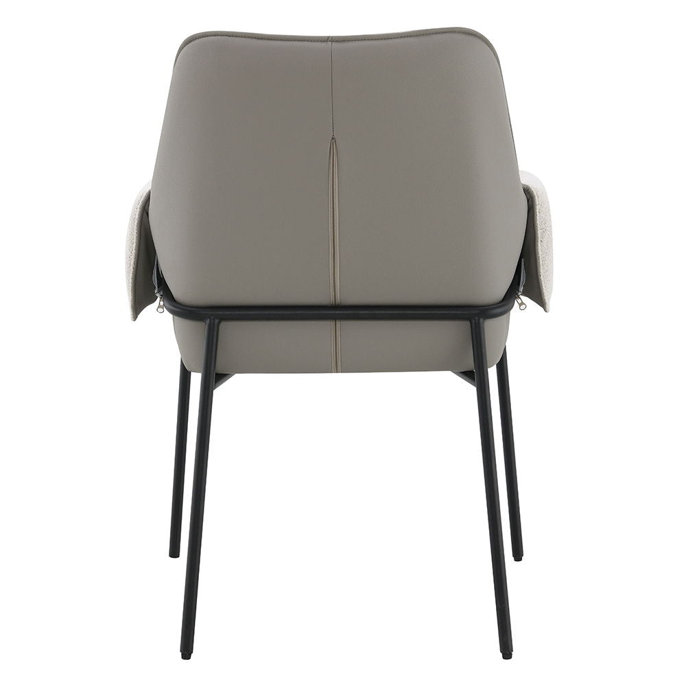 Jirina - Arm Chair (Set of 2) - Beige Chenille