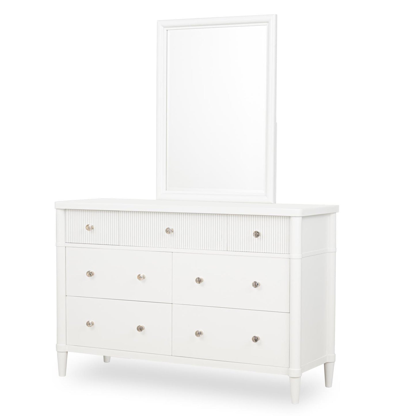 Adeline - Beveled Mirror - Cloud White