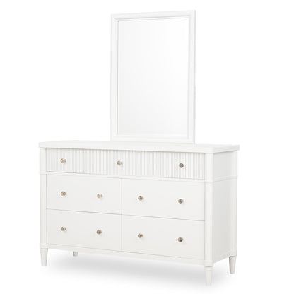 Adeline - Beveled Mirror - Cloud White