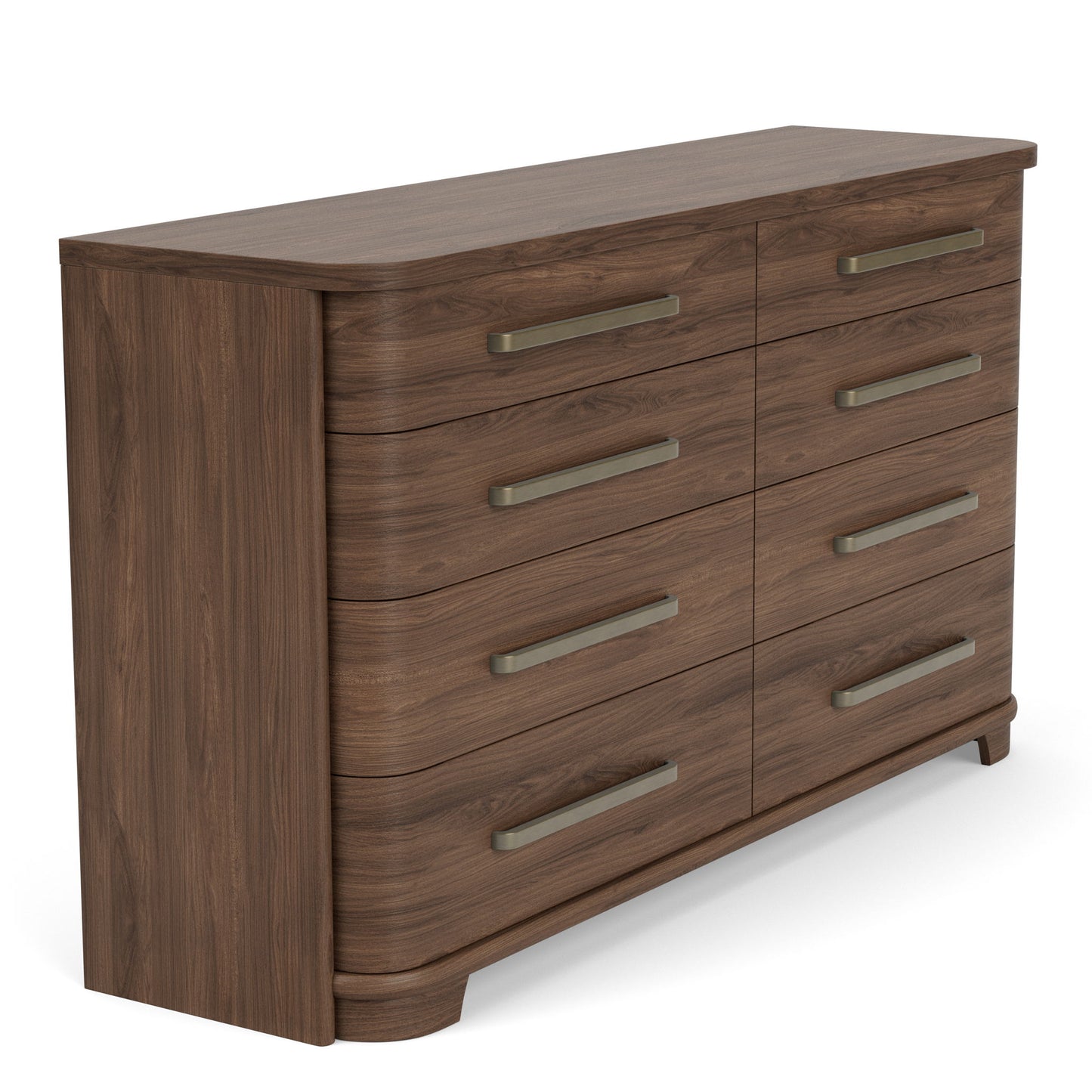 Delia - 8 Drawer Dresser - Nouveau Walnut