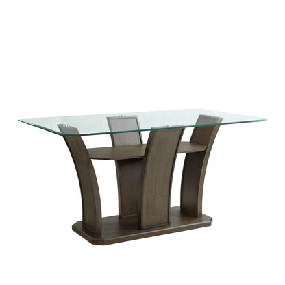 Dapper - Rectangular Counter Dining 5 Piece Set (Table And Four Chairs) - Walnut