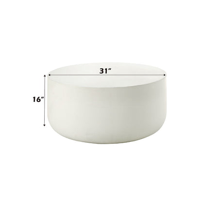 Dustan - Coffee Table - Natural White