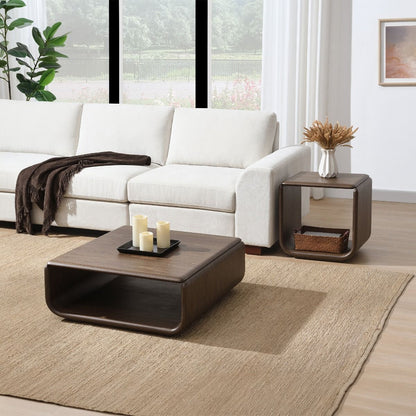 Lanza - End Table With Drawer - Dark Walnut
