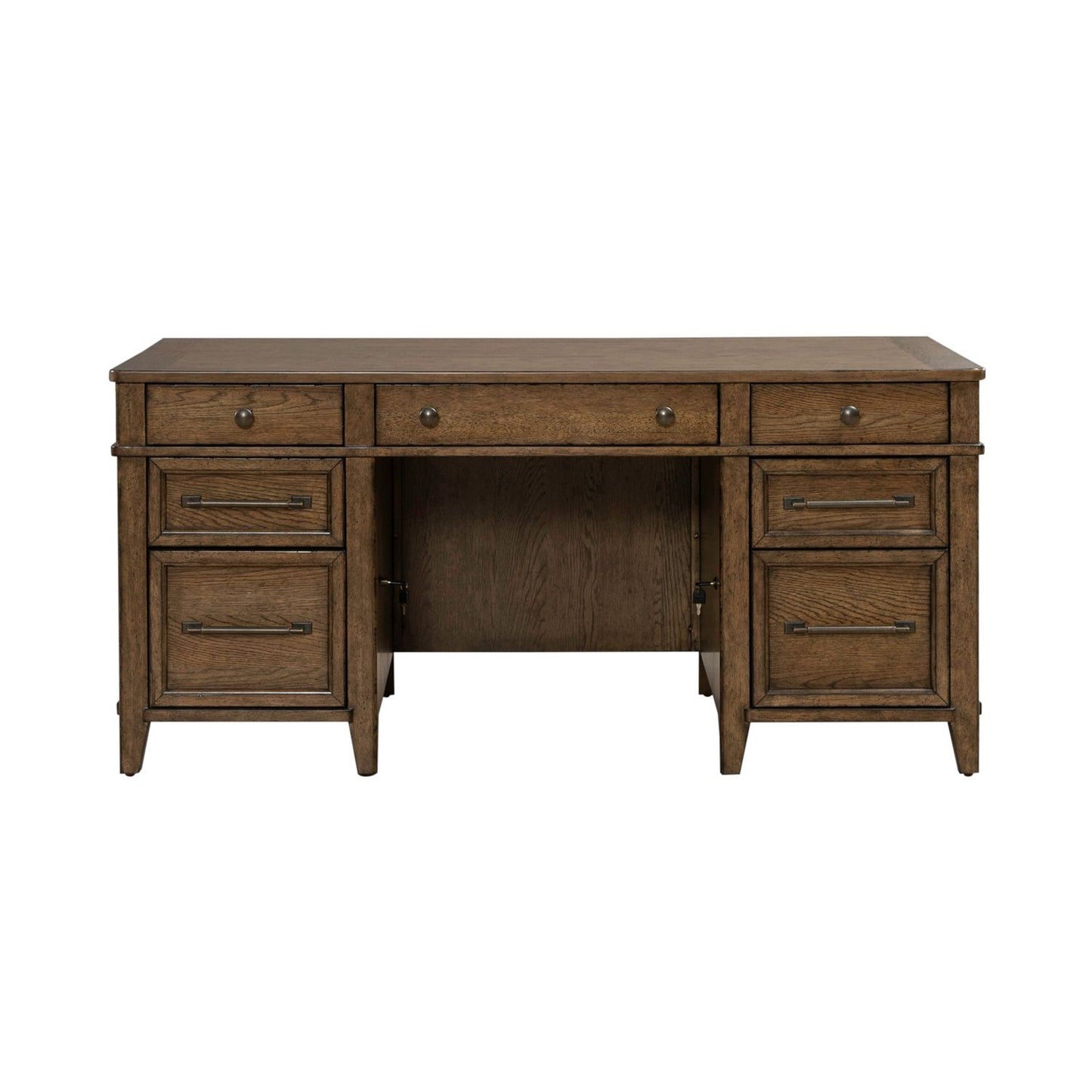 Carolina Park - Jr Executive Desk - Amber Brown