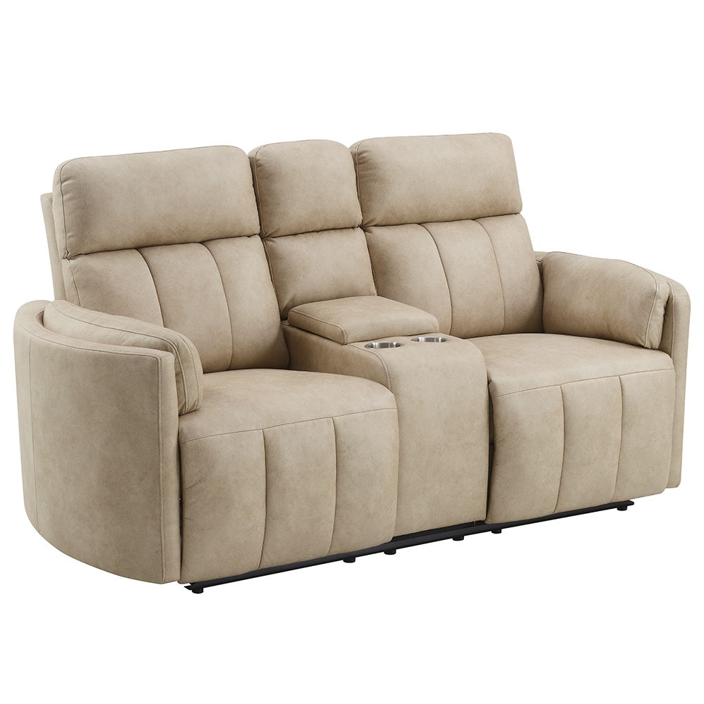 Elison - Motion Loveseat With Console & Storage
