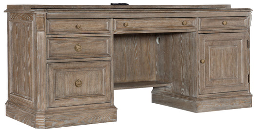 Work Your Way - Computer Credenza - Light Brown