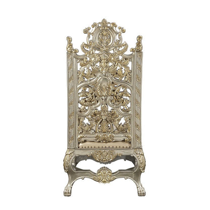 Danae - Side Chair (Set of 2) - Synthetic Leather , Champagne & Gold