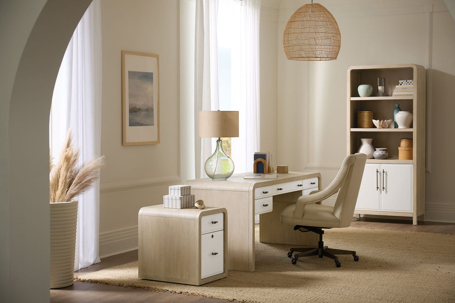Home Office - Wood Bookcase - Light Brown