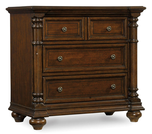Leesburg - Nightstand - Dark Brown