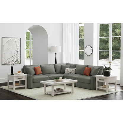 Avalanche - End Table With USB - Antique White