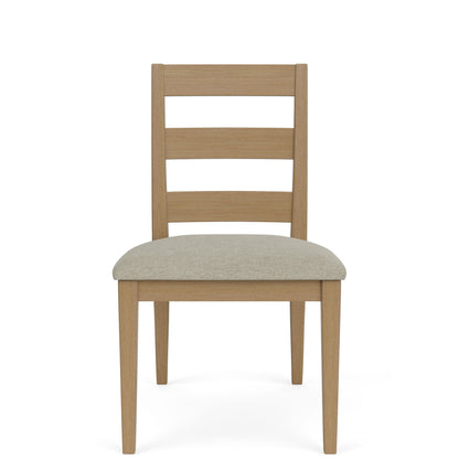 Davie - Side Chair With Upholstered Seat (Set of 2) - Light Brown