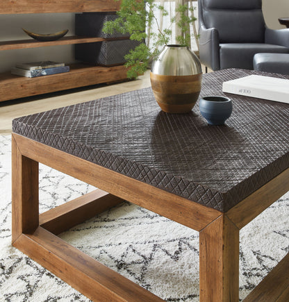 Big Sky - Cocktail Table - Light Brown / Dark Gray