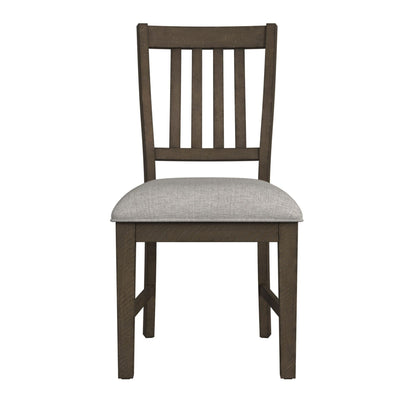 Yellowstone - Dining Side Chair (Set of 2) - Medium Brown / Gray