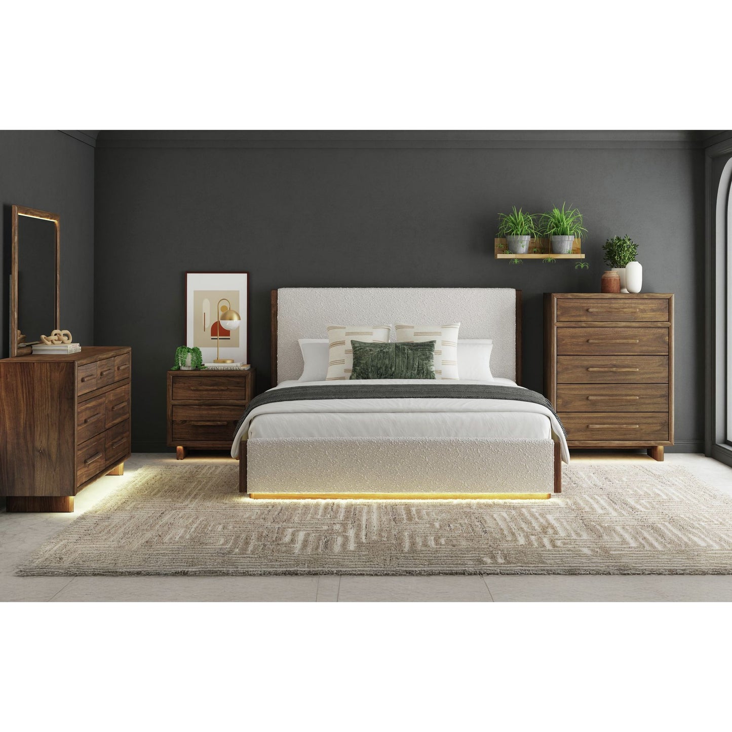 Brisbane - Chest With LED - Brown