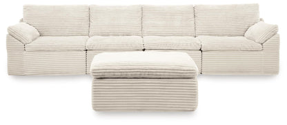 Fannin - 4-Piece Sectional With Ottoman - Ivory