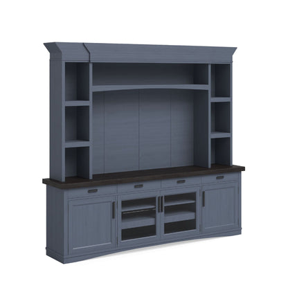 Americana Modern - TV Console with Hutch, Backpanel and LED Lights