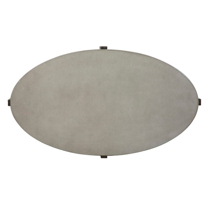Cascade - Oval Cocktail Table - Wirebrush Rustic Brown