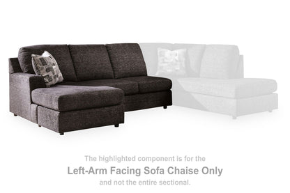 Lentiz - LAF Sofa Chaise - Onyx