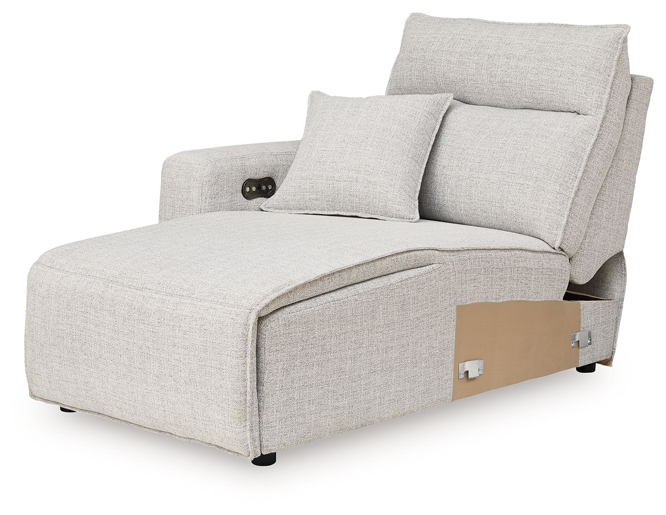 Modmax II - LAF Press Back Power Chaise - Stone