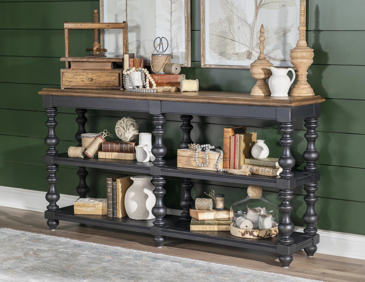 Vintage Market - Turned Bobbin Leg Console Table