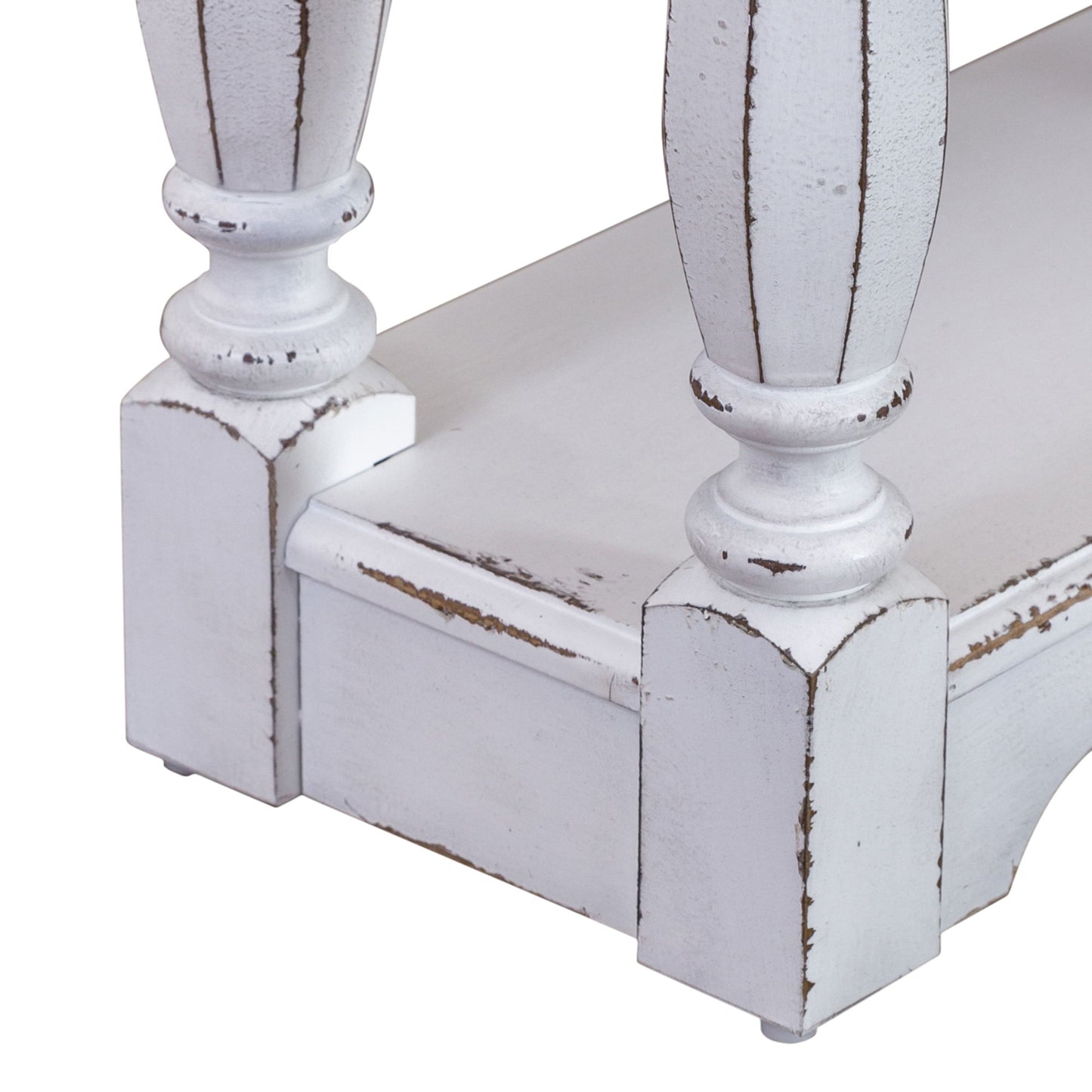 Magnolia Manor - 3 Drawer Hall Console Table - Antique White
